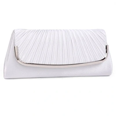 Imagen de Damara Bolsos de mujer con pliegues grandes,Blanco, Blanco, large