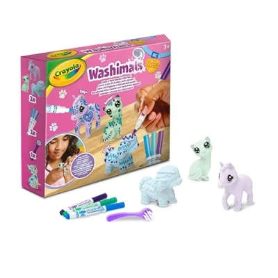 Imagen de CRAYOLA Washimals Pets, Juego de Recambio con 3 Cachorros Color Pastel, Rotuladores Lavables y Cepillo, Regalo para Niños, a partir años, 74 7511