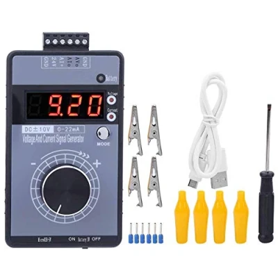 Imagen de Generador de señal corriente voltaje, portátil 0‑10V 0‑22mA digital Simulador analógico voltaje ajustable