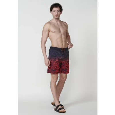 Imagen de Koroshi Bañador Color Rojo con Cintura Ajustable para Hombre, de Rojo, Talla L