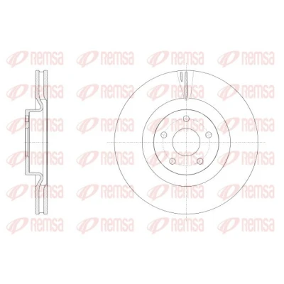 Imagen de REMSA Disco de freno FORD: Kuga Mk3 Eje delantero 330mm 27mm 5 ventilado 62558.10 Discos freno,