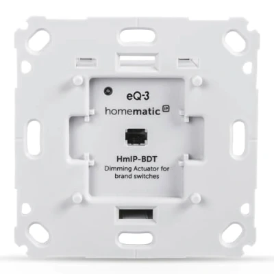 Imagen de Homematic IP 143166A0 Smart Home Dimmaktor para Interruptor de Marca sección, regulador Fase mayoría Regulables Bombillas LED, Blanco