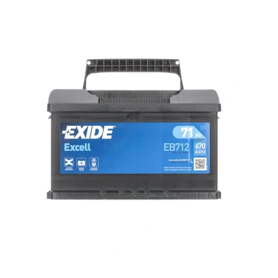 Imagen de EXIDE EXCELL EB712 Batería de arranque 12V 71Ah 670A B13 OPEL: Zafira A, Astra H GTC, Hatchback, FORD: Focus Mk1 FIESTA 6