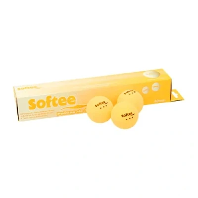 Imagen de AND TREND Pelotas Ping Pong Softee 40 mm Caja 6 Amarillo Fluor