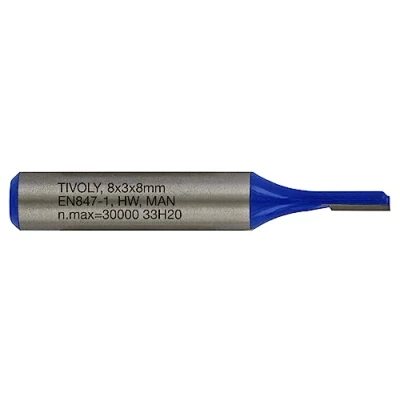 Imagen de Tivoly XT60642067831 Fresas para desbrozadora recta, 2 cortadores de diamante, 3 mm diámetro, color azul