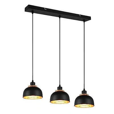 Imagen de Reality, Colgante, Perugia incl. 1 x LED,SMD,37,0 Watt,4000K,4500 Lm. Plástico, Blanco, Cuerpo: Metal, Cromo A:81,0cm, L:46,0cm, A:150,0cm Regulable mediante interruptor,IP20,4000K,Regulable en altura