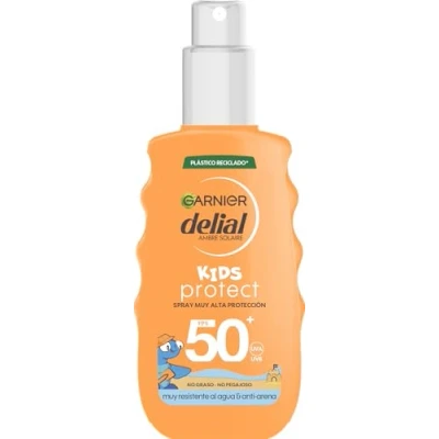 Imagen de GARNIER DELIAL Spray Solar Muy Alta Protección FPS50+ EcoDiseñado Para Niños De Nemo Resistente Al Agua y Antiarena 150 ml
