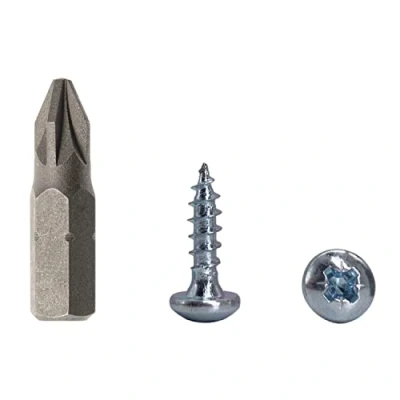 Imagen de 100 tornillos de madera DIN 7981 acero chapado en zinc 4,0 x 15 mm, aglomerada con cabeza cacerola, tornillo universal Pozi Drive (100, 4 mm)