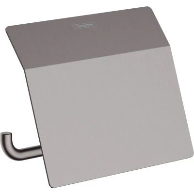 Imagen de hansgrohe AddStoris Portarrollos con tapa, cromo negro cepillado, 41753340