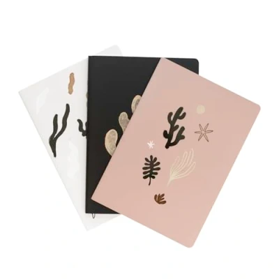 Imagen de Kokonote Pack Libretas A5 Kalima 3 Cuadernos A5: Libreta hojas blancas + Cuaderno punteado lineas bonitas : Papeleria bonita Material escolar Aesthetic