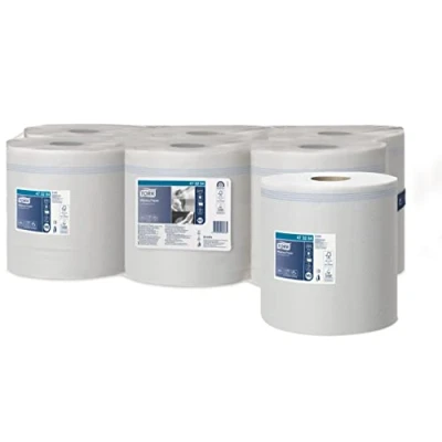 Imagen de Tork 473254 Papel de secado Universal 1 capa compatible con el sistema alimentación central grande M2, 6 rollos (6 x 270 m)