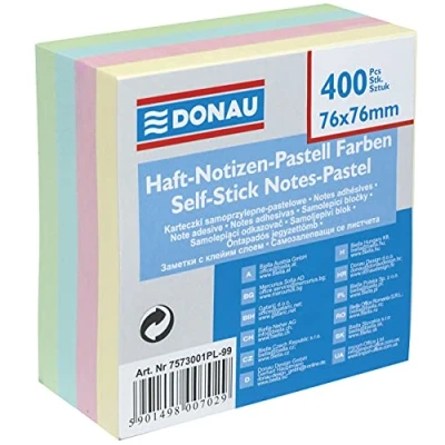 Imagen de Danubio 7573001pl de 99 Notas Adhesivas, 76 x mm, 1 400 hojas, pastel