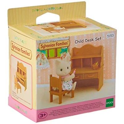 Imagen de Sylvanian Families Child Desk Set Mini muñecas y Accesorios, Multicolor (Epoch 5153)