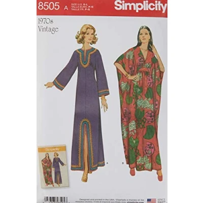 Imagen de Simplicity US8505A Patrón de Costura Vintage para Mujer, Papel, Blanco, 22.00 x 15.00 1.00 cm