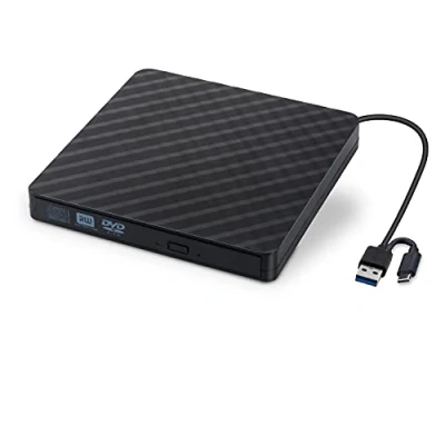 Imagen de Lector y Grabador Externo de CD DVD, USB 3.0 Compatible con ROM, USB, Reproductor CD, grabadora +/ RW para Windows Mac OS