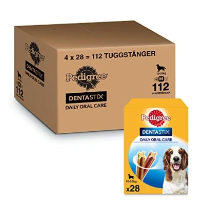 Imagen de Pedigree Pack de 28 Dentastix Uso Diario para La Limpieza Dental Perros Medianos 784 g 4