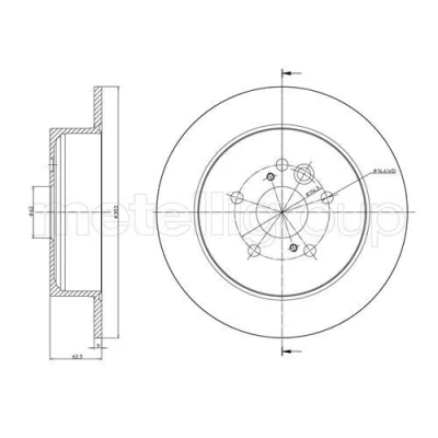 Imagen de Disco de freno METELLI 23 0803C