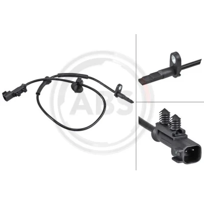 Imagen de A.B.S. 30104 Sensor de ABS activo 680 negro