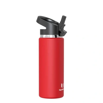 Imagen de Super Sparrow Botella de Agua Acero Inoxidable Termica Boca Ancha con Paja 750ml Sin BPA, para Gimnasio, Deporte, Oficina, Yoga, Ciclismo