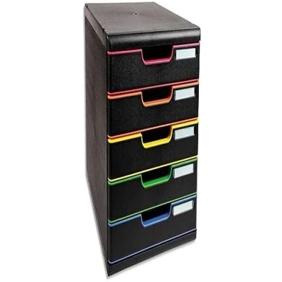 Imagen de Exacompta A4+ Modulo con 5 cajones, multicolor