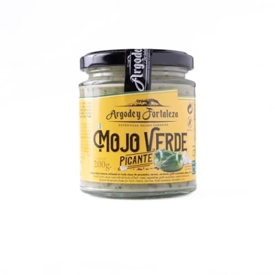 Imagen de Argodey Fortaleza Mojo Verde Picante 200g Autentica Salsa Canaria Perfecta y Versatil para Untar con Pan, Tostadas, Arepas, Papas. Sin Conservantes ni Aditivos Artificiales
