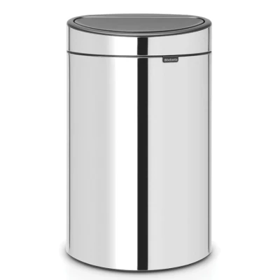 Imagen de Brabantia Touch Bin Cubo de Basura, Stainless Steel, Acero Brillante, 40L