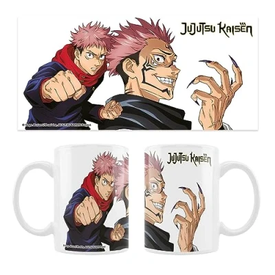 Imagen de Crunchyroll Jujutsu Kaisen Diseño Yuji &amp; Sukuna Taza/Taza 320 ml Original Licencia
