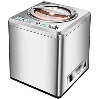 Imagen de Unold 48872 máquina de helados cremosos 2L 180W Acero inoxidable para Heladora (Máquina cremosos, 2 L, 30 min, 1 senos, 1,35 m, 0 35 C)