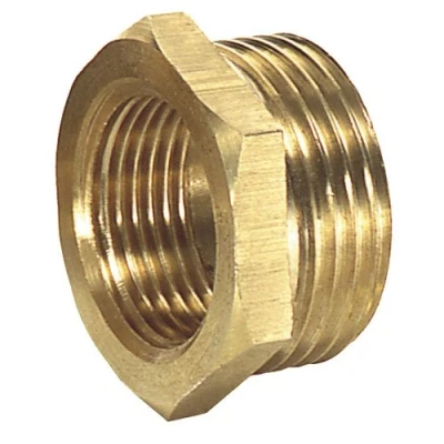 Imagen de Reduccion hexagonal pulida 1&quot; macho x 3/4&quot; hembra