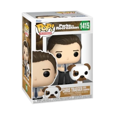 Imagen de Funko Pop! &amp; Buddy: Parks Recreation Chris Champion and Figuras Miniaturas Coleccionables para Exhibición Idea De Regalo Mercancía Oficial