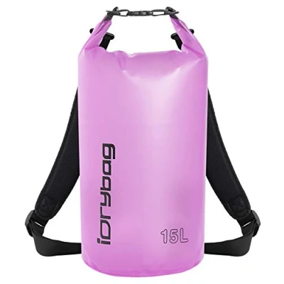 Imagen de IDRYBAG Bolsa Seca Transparente Impermeable 2L/5L/10L/15L/20L, Pequeña para Kayak, Saco Seco Camping y Viajes