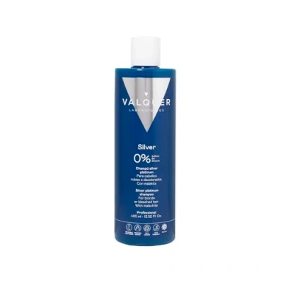 Imagen de Valquer Profesional Válquer Champú Zero Silver Platinum. Sin sulfatos, sal ni siliconas. Cabellos blancos, grises y rubios, matizador 400 ml