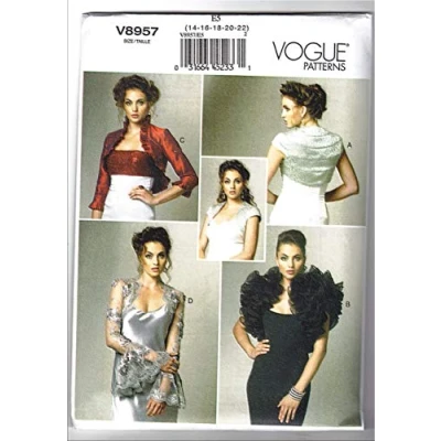 Imagen de Vogue Patterns VGE 8957 Patrones de Costura (Tallas, Multicolor, Georgette, E5 (14 16 18 20 22)