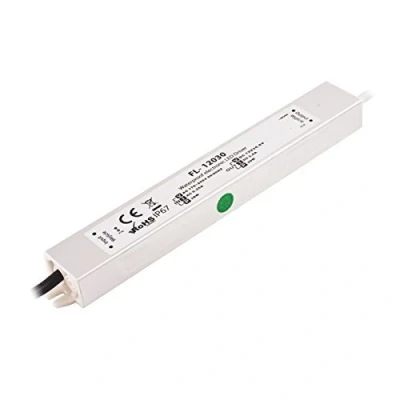 Imagen de Alimentador transformador para tiras de luz led (30 W, 2,5 A, 220 V 12 CC, IP67) Estabilizado. Impermeable
