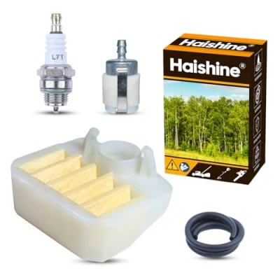 Imagen de Haishine filtro de línea combustible Juego bujías del la para Husqvarna 340 345 346 XP 350 351 353 Motosierra Afinación Kit servicio mantenimiento Nuevo