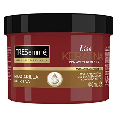 Imagen de TRESemmé Mascarilla para cabellos secos y con tendencia a encresparse Liso Keratina aceite de marula keratina, 440ml