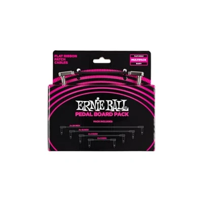 Imagen de Ernie Ball Cables de conexión planos para pedales, multipaquete