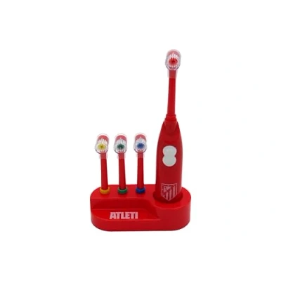 Imagen de CyP Brands Atlético de Madrid, Cepillo dientes, Aseo, Higiene bucal, vibratorio, Funciona con pilas, Color rojo, Producto Oficial