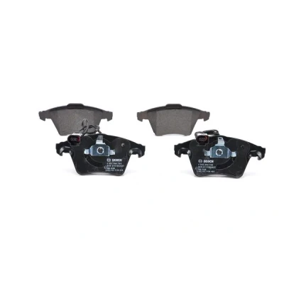Imagen de BOSCH 0 986 494 164 Juego de pastillas freno Low Metallic con sensor desgaste incorporado Chapa antichirridos, clip émbolo