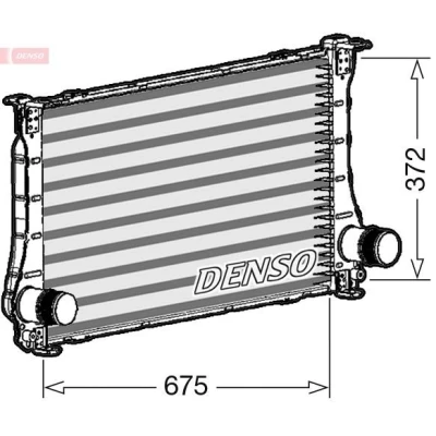 Imagen de DENSO DIT50011 Intercooler Aluminio 675x372x25 TOYOTA: Avensis III Berlina