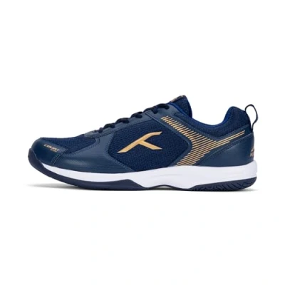 Imagen de HUNDRED Court Star, Zapatos de Bádminton Hombre, Navy/Gold, 42 EU