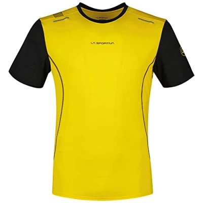 Imagen de La Sportiva Camiseta de Manga Corta Hombre Tracer Amarillo Negro