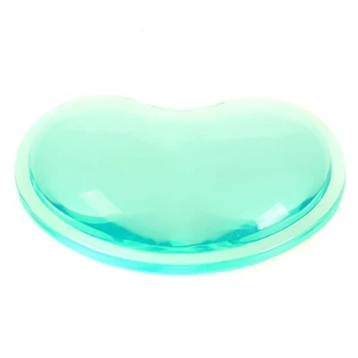 Imagen de HIMRY® Reposamuñecas ergonómico del Gel Cristales, transparente resto de muñeca en forma corazón, suave flexible multiusos, Almohadilla Gel, verde, KXC5112 green