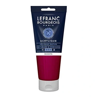 Imagen de Lefranc Bourgeois Acrílico Fine, Magenta, 200 ml (Paquete de 1),