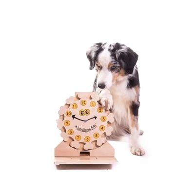 Imagen de My Intelligent Pets Pet&#039;s Clock Juguete Interactivo para Perros y Gatos de Madera