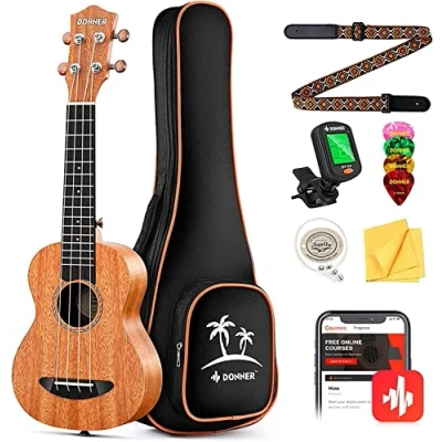 Imagen de Ukelele Donner de madera caoba