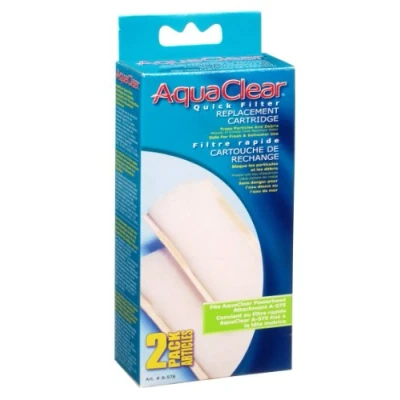 Imagen de Hagen AquaClear Cartucho de Repuesto Filtro rápido para Quick Filter Powerhead (A578), Paquete 2