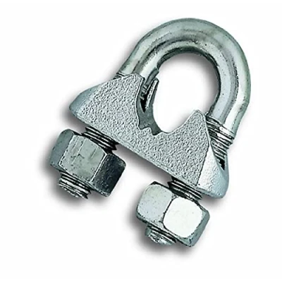 Imagen de Chapuis VSC2 Lote de 2 sujetacables estribo Acero galvanizado Para cable con un diámetro 6 mm