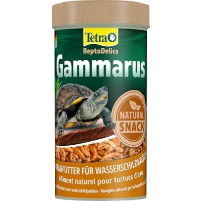 Imagen de Tetra Gammarus alimento natural para turtugas acuáticas con camarones de arroyo (Gammarus) enteros, Lata 250 ml