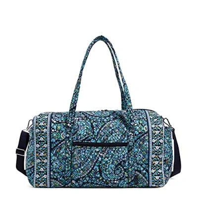 Imagen de Vera Bradley Bolsa de Viaje grande icónica para Mujer, algodón Exclusiva, Talla única, Dreamer Paisley Reciclado,